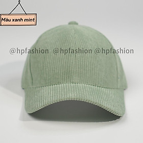 Mũ lưỡi trai trơn ️ Nón kết chất nhung tăm Hàn Quốc cao cấp form unisex nam nữ N28