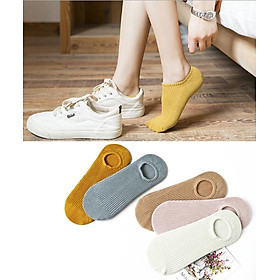 Combo 05 Đôi Tất Nữ Cổ Ngắn Chống Hôi Chân B.5281 I Phong Cách Nhật Bản