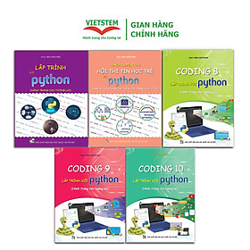 Combo 5 sách hướng dẫn học lập trình Python cho học sinh THCS và THPT