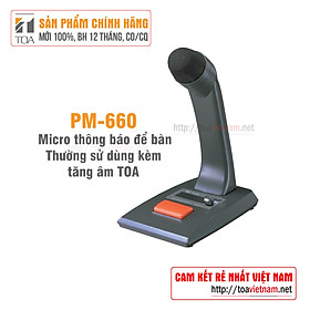 Mua Micro thông báo để bàn: TOA PM-660 - Hàng chính hãng