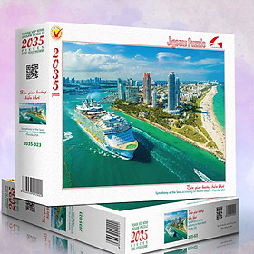 Tranh xếp Hình Tia Sáng Bản giao hưởng biển khơi Tia Sáng (2035 Mảnh Ghép)