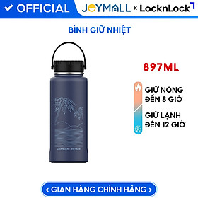 Mua Bình giữ nhiệt LocknLock Riga Tumbler Vietnam Edition Xanh navy - Phú Quốc LHC4160NVY 897ml  Hàng chính hãng  có quai xách dễ dàng mang đi - JoyMall