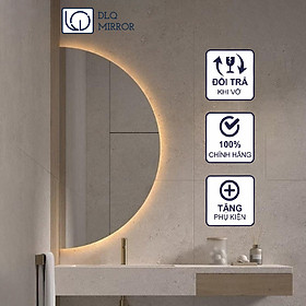 Mua Gương Led Cảm Ứng Treo Tường Hình Bán Nguyệt Kích Thước Theo Yêu Cầu DLQ INTERIORS Trang Trí Nhà Cửa  Phòng Tắm