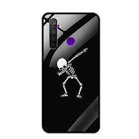 Ốp Lưng Kính Cường Lực cho Điện thoại Realme 5 Pro - 0390 BONE - Hàng Chính Hãng