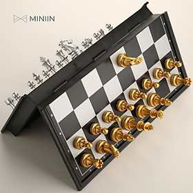 Bộ Cờ Vua Nam Châm Cao Cấp Chính Hãng- Kích Thích Phát Triển Trí Não, Thể Thao Trí Tuệ,  3 Kích thước - MINIIN - ĐẠI 4912A : KT: 2.5(Dày) × 36(Rộng) × 36(Dài) cm