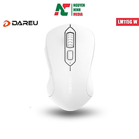 Chuột Không Dây DAREU LM115G SPARROW ARTIC White (Màu Trắng) - Hàng Chính Hãng