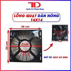 Mua Mô tơ và lồng quạt dàn nóng ô tô M60 120W loại 12V - Vật Tư Điện Lạnh Ô Tô Thuận Dung