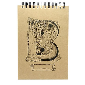 Sổ Sketchbook Alphabet - Hình Chữ B