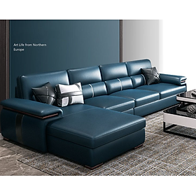 Mua Sofa da góc L tựa lưng cao cấp Tundo HDCT-07