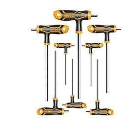 Bộ 8 chìa lục giác đầu tròn tay cầm chữ T Ingco HHKT8082