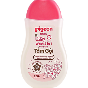 Hình ảnh Tắm gội dịu nhẹ 2 in 1 Sakura Pigeon 200ML/700ML