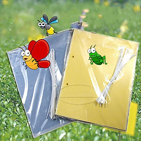 Mua Bộ 10 Băng keo dính bẫy Ruồi vàng KR-2015  Tấm dính Ruồi Muỗi Ong - Màu ngẫu nhiên