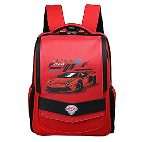 Balo Học Sinh Thời Trang SAKOS KID GENIUS - Họa Tiết Dễ Thương, Siêu Nhẹ, Chống Gù, Bảo Vệ Đôi Vai Và Cột Sống Của Trẻ - Hàng chính hãng