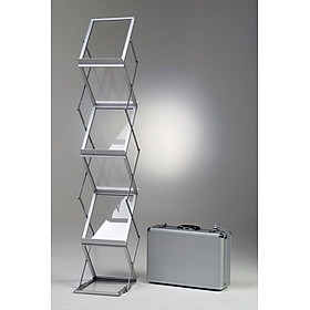 Mua Giá kệ để catalogue  brochure  menu  tờ rơi 6 tầng bản mặt bằng mica khổ A4