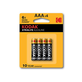 Bộ 4 Pin Kodak Alkaline AAA UBL IB0124