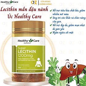 Mầm đậu nành Úc Healthy Care Super Lecithin 1200mg tăng cường chức năng