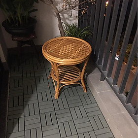 Mua Combo 3 Tấm Vỉ Nhựa Lót Sàn 12 Nan -TẤM SÀN GỖ TỰ NHIÊN VỈ NHỰA- SÀN GỖ LÓT BAN CÔNG - GỖ LÓT SÂN VƯỜN