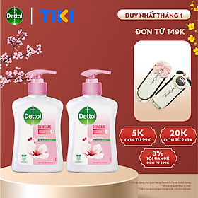 Combo 2 chai nước rửa tay Dettol kháng khuẩn dưỡng da - Chai 250g