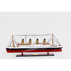 Mô hình tàu thuyền gỗ trang trí Titanic cao cấp (không điện, 60cm)