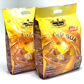 Combo 2 Túi Cà Phê Sữa King Cofffee 50 gói x 24g