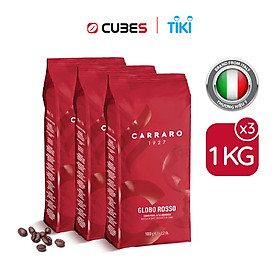 Combo Cà phê hạt Carraro Globo Rosso