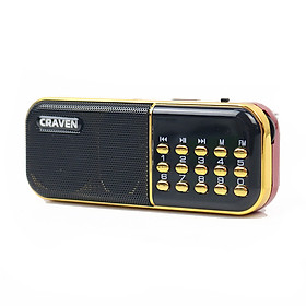 Hình ảnh Radio mini nghe đài, nghe nhạc thẻ nhớ, USB, nghe kinh phật Craven-25A - Hàng nhập khẩu