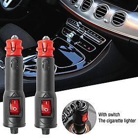 2x Heavy Duty Cigarette Lighter Plug 12V for Car Tire Inflator Cleaner
