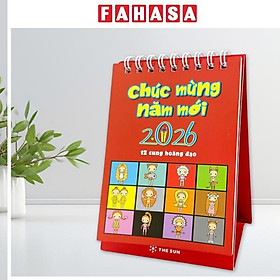 Lịch Bàn Chữ A 2026 - The Sun - 12 Cung Hoàng Đạo