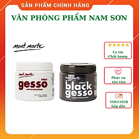 Sơn Lót Gesso Mont Marte Đen/ Trắng 500ml