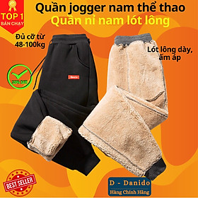 Quần Jogger Nam Thể Thao - Quần Nỉ Nam Lót Lông Cao Cấp Chính Hãng