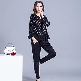 TK306-ÁO CHẤM BI BÈO LAI THIẾT KẾ S-6XL