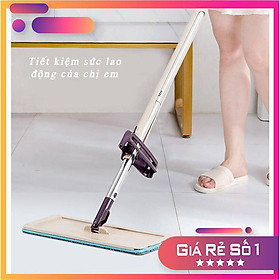 Mua Cây lau nhà tự vắt FREESHIPCây lau nhà thông minh Spin Mop xoay 360 độ - Tặng 1 bông lau - Cây lau nhà giá rẻ