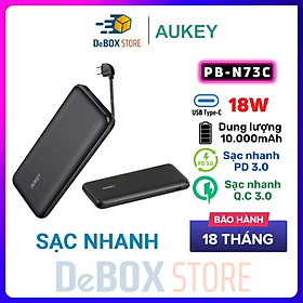 Mua Pin sạc dự phòng 10000mAh Sạc Nhanh 18W Aukey PB-N73C (Basix Series) - Hàng Chính Hãng
