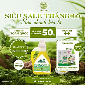 Nước lau sàn Chanh sả 1500ml chống côn trùng mùi hương thơm ngát, thoải mái, dễ chịu, thư giãn