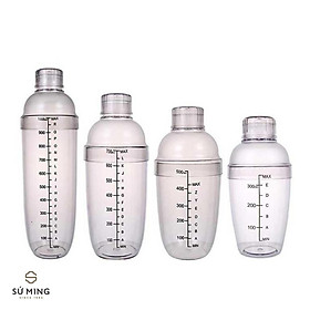 Bình Lắc Shaker Nhựa dụng cụ pha chế chuyên nghiệp, 350ml, 500ml, 700ml, 1000ml, giao hàng nhanh