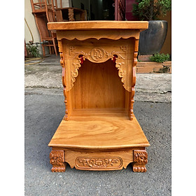 Mua Bàn thờ thần tài ông địa mẫu hiện đại 40 x 60cm - Gỗ Gõ Đỏ