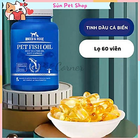 Hình ảnh Viên dầu cá cho chó mèo Pet Fish Oil, bổ sung Omega 3, tăng sức đề kháng và dưỡng lông