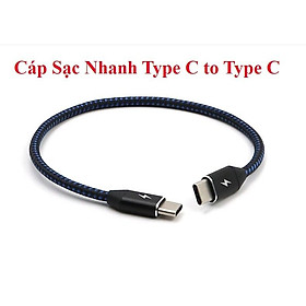 Cáp Sạc Nhanh Type C to Type C