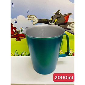 Mua Ca Đánh Sữa Inox Cao Cấp #304 Có Vạch _ Màu Xanh Đại Dương   Hàng Loại 1