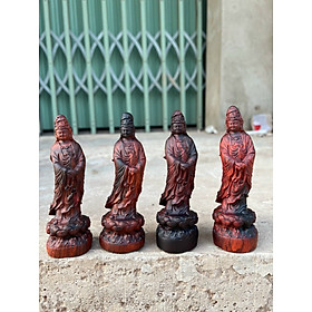 Mua Tượng phật bà quan âm bồ tát miin bằng gỗ trắc kt cao 15×3×4cm