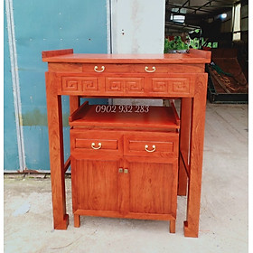 Mua Bộ bàn tủ thờ gỗ hương đá mẫu hiện đại N96