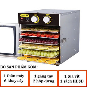 Mua HÀNG CHÍNH HÃNG - Máy sấy thực phẩm tích hợp đèn UV diệt khuẩn  thương hiệu Mỹ Septree cao cấp ST-04