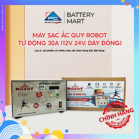 MÁY SẠC ẮC QUY ROBOT TỰ ĐỘNG 30A (12V-24V, DÂY ĐỒNG)