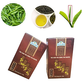 Hình ảnh Combo 02 hộp trà xanh tân cương thái nguyên - Trà đinh tứ quý 100 gram