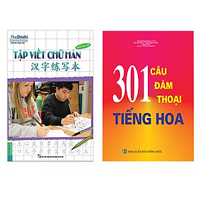 Nơi bán Combo 301 câu đàm thoại tiếng hoa và tập viết chữ hán - Giá Từ -1đ