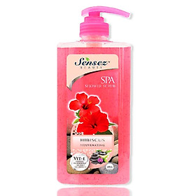 Sữa tắm Sensez Beauty Dưỡng ẩm Hương Hibiscus có hạt massage, 680ml (giao loại ngẫu nhiên)