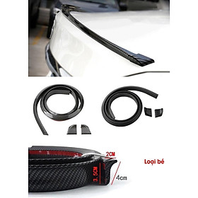 Phụ kiện ô tô | Đuôi Gió, Cánh Lướt Gió Cao Su Vân Carbon 3D Xe Ô Tô Phong Cách Thể Thao - Rộng 3,5 cm dài 1,5m