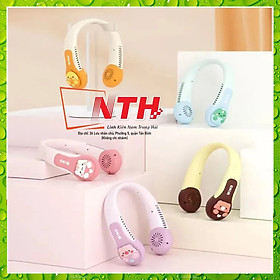 Mua Quạt đeo cổ mini WIND không cánh  mini sạc tích USB điện dung lượng pin cao 3 cấp độ gió êm ái