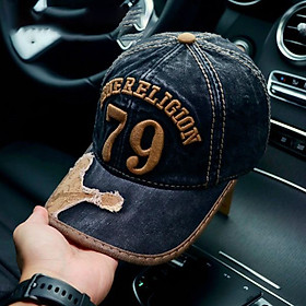 Nón kết, mũ lưỡi trai Ông Địa đàn 79 phối vải jeans form đẹp thời trang đường phố