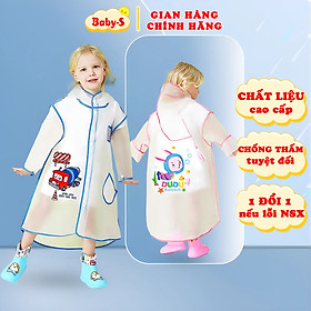 Áo mưa cho bé 2-10 tuổi nhiều họa tiết ngộ nghĩnh Baby-S, Áo mưa trẻ em chất liệu cao cấp - SAM016